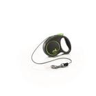 Рулетка Flexi Black Design XS (до 8 кг) 3 м трос, черный/зеленый Рулетка Flexi Black Design XS (до 8 кг) 3 м трос, черный/зеленый