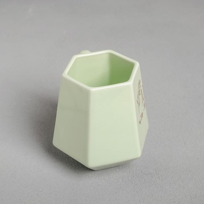 Кружка геометрия "Делай что любишь", зелёная, 300 мл - фото 798814105 Кружка геометрия "Делай что любишь", зелёная, 300 мл - фото 798814105