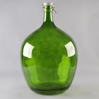 Бутыль стеклянная «GJA. Марани», 25 л, с фарфоровой крышкой с бугельным замком, цвет зелёный - фото 3484322
