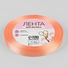 Лента атласная, 10 мм × 23 ± 1 м, цвет лососёвый №163 5052174