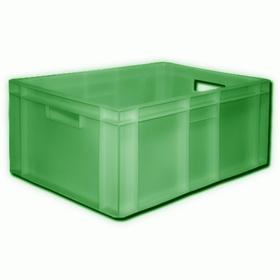 Ящик пластиковый, 204П, 60х40х25см, зеленый