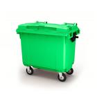 Передвижной мусорный контейнер 660л., МКА-600, 137х78х121,8см, зеленый - фото 8085682