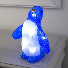 Светодиодная фигура «Танцующий пингвин» 7 × 20 × 7 см, акрил, 10 LED, батарейки ААх2 (не в комплекте), свечение белое