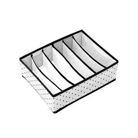 Органайзер для бюстгальтеров Eco White, 6 секций, 31х24х11 см