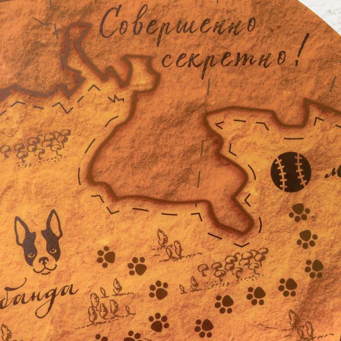 Коврик под миску «Совершенно секретно» 36,5х36,5 см - фото 798823652