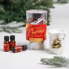 Gift set "Great happiness in the New year", aroma lamp, aroma oil 3 PCs