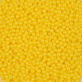Кондитерская посыпка «Сахарные шарики» 4 мм, жёлтые, перламутровые, 50 г