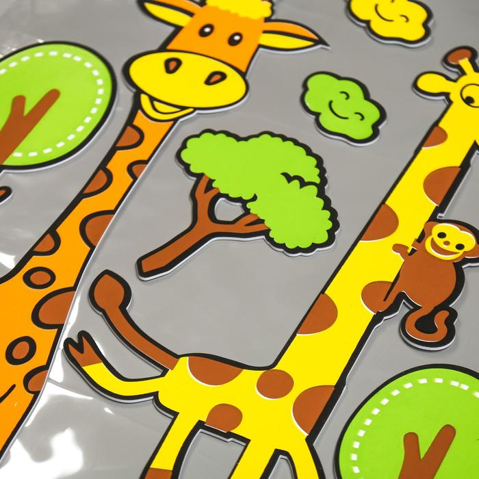 Наклейка EVA "Жирафы" 79х49 см - фото 798824681