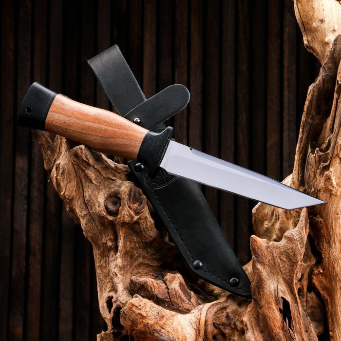 Нож охотничий «Командор» Н20, ст. ЭИ-107, рукоять текстолит, орех, 24,5 см