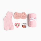 Набор подарочный «Планы на Новый Год» (плед, маска, подсвечник, открытка) - фото 800099793