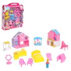 Houses for dolls, with figures, with accessories, MIX