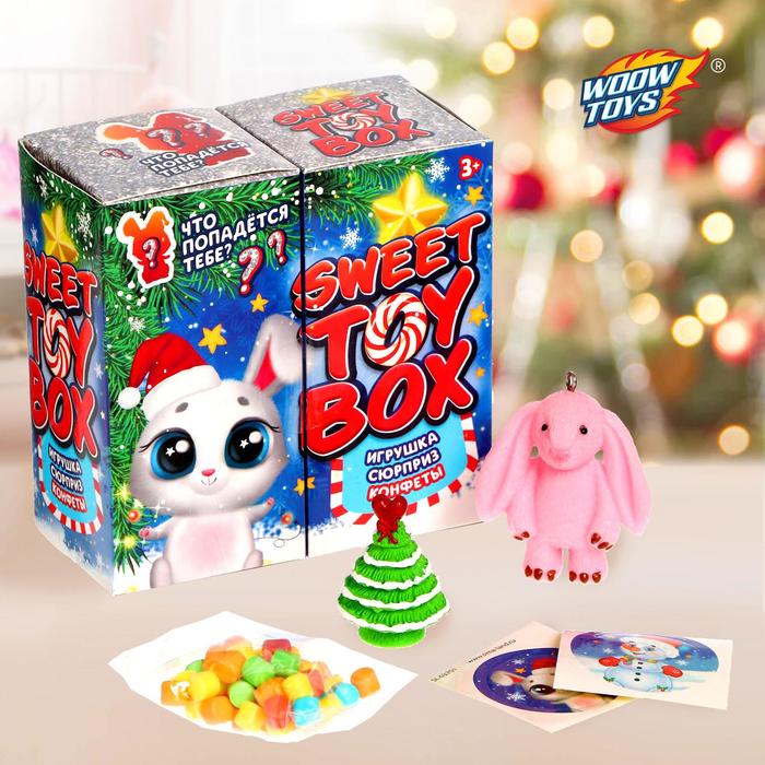Игрушка сюрприз Sweet toy box, конфеты, новогодний зайка