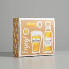 Коробка сборная «Пиво», 15 × 15 × 7 см - фото 1147314