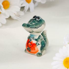 Сувенир "Крокоди", гжель цветная, 5,5х4 см в Донецке