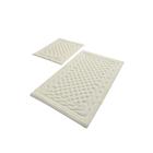 Комплект ковриков для ванной BAMBI , 2 шт, размер 60 х 100 см и 60 х 50 см, хлопок, цвет экрю - фото 7482708