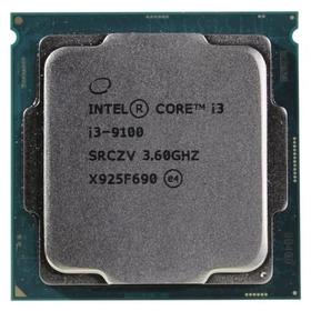 Процессор Intel Core i3 9100, LGA1151v2, 4x3.6ГГц, DDR4 2400МГц, UHD 630, TDP 65Вт, OEM