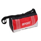 Сумка спортивная Sport, 1 отдел, регулируемый ремень, цвет красно-черный