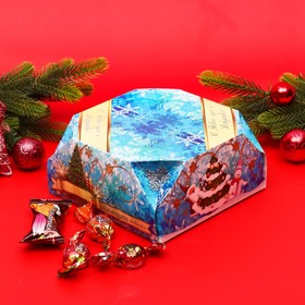 Новогодний набор «Шоколадный Коктейль» короб голубой 280 г