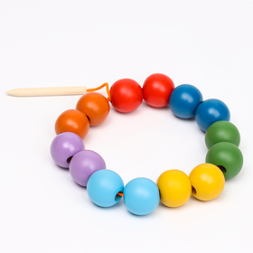 Beads Rainbow colored balls (14 pcs)