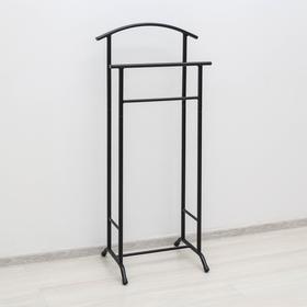 Вешалка гардеробная «Стиль», 47×34,8×108 см, цвет чёрный