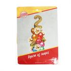 Букет из шаров «День рождения – 2 года», фольга, латекс, набор 21 шт., цвет золотой 5414561