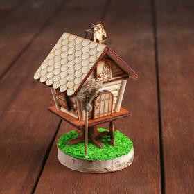 Конструктор деревянный «Деревенька. Дом Бабы-Яги» маленький арт.7706