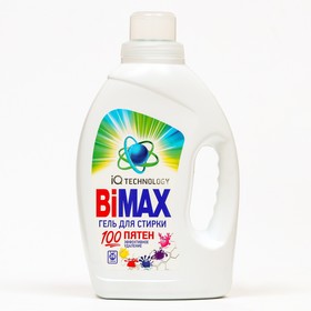 Жидкое средство для стирки BiMax "100 пятен", гель, универсальное, 1.3 л