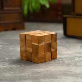Головоломка из дерева "Куб" 6,5х6,5х6,5 см