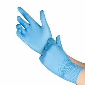 Перчатки медицинские Benovy, нитриловые, нестерильные неопудренные, текстурированные, голубые, размер XS, 50 пар