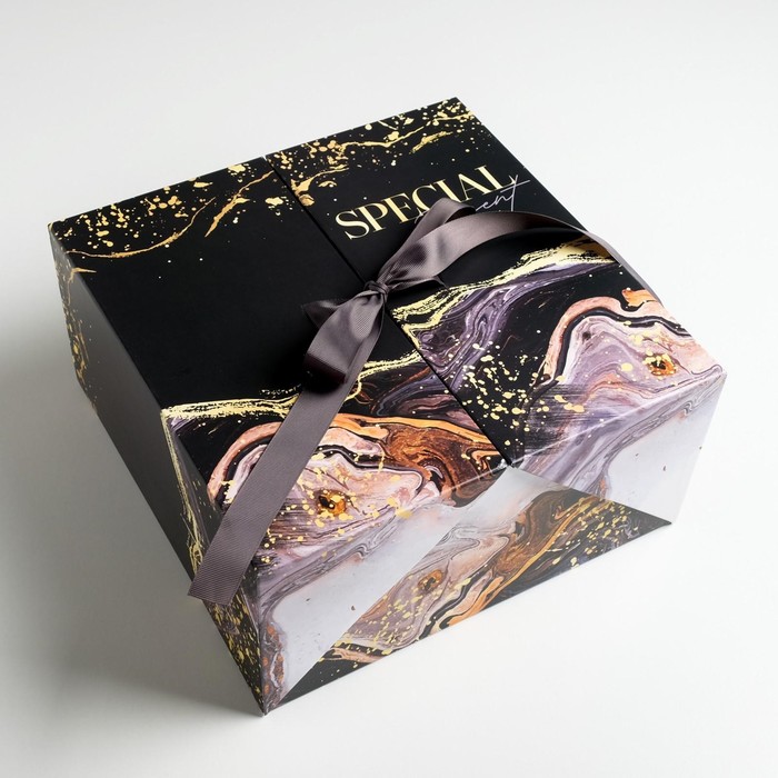 Коробка подарочная Gift МИКС, 29,5 × 29,5 × 14,5 см - фото 1657924