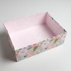 Коробка подарочная «Цветочная», 30 × 22 × 10 см - фото 797258942