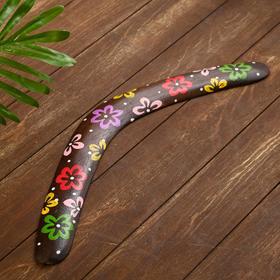 Souvenir made of wood "boomerang" brown 50x12x1 cm