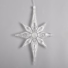 Гирлянда «Нить» 2 м с насадками «Полярная звезда», IP20, прозрачная нить, 30 LED, свечение мульти (RG/RB), мигание, 220 В 5148894