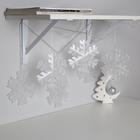 Гирлянда «Нить» 2 м с насадками «Снежинка матовая», IP20, прозрачная нить, 36 LED, свечение белое, 220 В 5148896