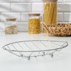Ваза для фруктов Доляна «Листок», 31,5×22,5×5,5 см, хром - фото 797262384