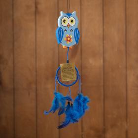 Dreamcatcher "Blue owl" 40x7x1 cm