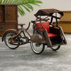 Stainless steel souvenir "Bicycle with carriage" 30x10x18 cm