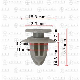Клипса Mazda KD5351W24 4872443