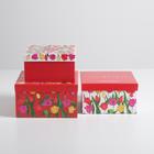 Набор подарочных коробок 3 в 1 «8 Марта», 18 × 18 × 10‒22 × 22 × 12 см 5294094