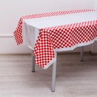 Tablecloth "Cage" 108x180 cm, color red Tablecloth "Cage" 108x180 cm, color red