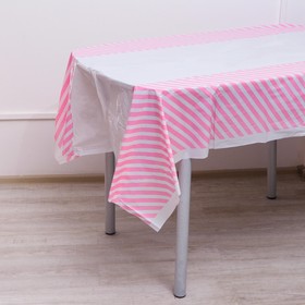 Tablecloth "Diagonal" 108x180 cm, color pink