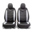 Авточехлы AEROBOOST 3D крой, 11 предметов, 5 подголовников, 2 молнии, AIRBAG черно-серый 5477257 Авточехлы AEROBOOST 3D крой, 11 предметов, 5 подголовников, 2 молнии, AIRBAG черно-серый 5477257
