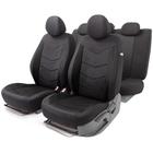 Авточехлы AEROBOOST 3D крой, 11 предметов, 5 подголовников, 2 молнии, AIRBAG чёрый 5477259 - фото 97066