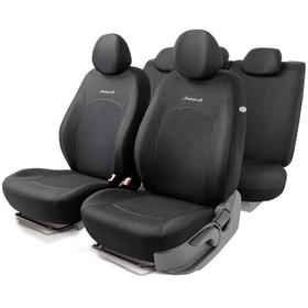 Авточехлы JACQARD, материал жаккард, 2 мм поролон, 3D крой, 11 предметов, 5 подголовников, 2 молнии, AIRBAG жаккард полипропилен, расцветка "Аташе" 5477285