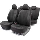 Авточехлы PERFORMANCE, материал hexagon polyester, 5 мм поролон, 3D крой, 15 предметов, 5 подголовников, 2 кармана, 4 молнии, 4 торцевых клапана, AIRBAG чёрый 5477298 - фото 97152
