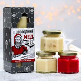 Крем-мёд «Новогодний мёд с мужским характером»: со вкусом имбиря, клюквы, кедрового ореха, 120 г х 3 шт. 5099634