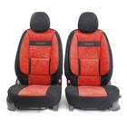 Накидки для передних сидений COMFORT, велюр, 5 мм поролон, 3D крой, поясничный упор, боковые поддержки спины, 4 предмета, открытая спинка, закрытые торцы, 2 подголовника, AIRBAG черно-красный 5477342 Накидки для передних сидений COMFORT, велюр, 5 мм поролон, 3D крой, поясничный упор, боковые поддержки спины, 4 предмета, открытая спинка, закрытые торцы, 2 подголовника, AIRBAG черно-красный 5477342