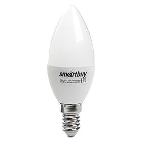 УЦЕНКА Лампа cветодиодная Smartbuy, C37, Е14, 7 Вт, 6000 К, холодный белый свет