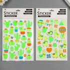 Наклейка EVA "Кактусы/Ламы" МИКС 25х14,5 см - фото 797294447