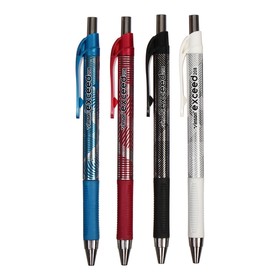 Ручка шариковая автоматическая 0,7мм синяя масляная,Vinson корпус МИКС резиновым держателем,штрихкод